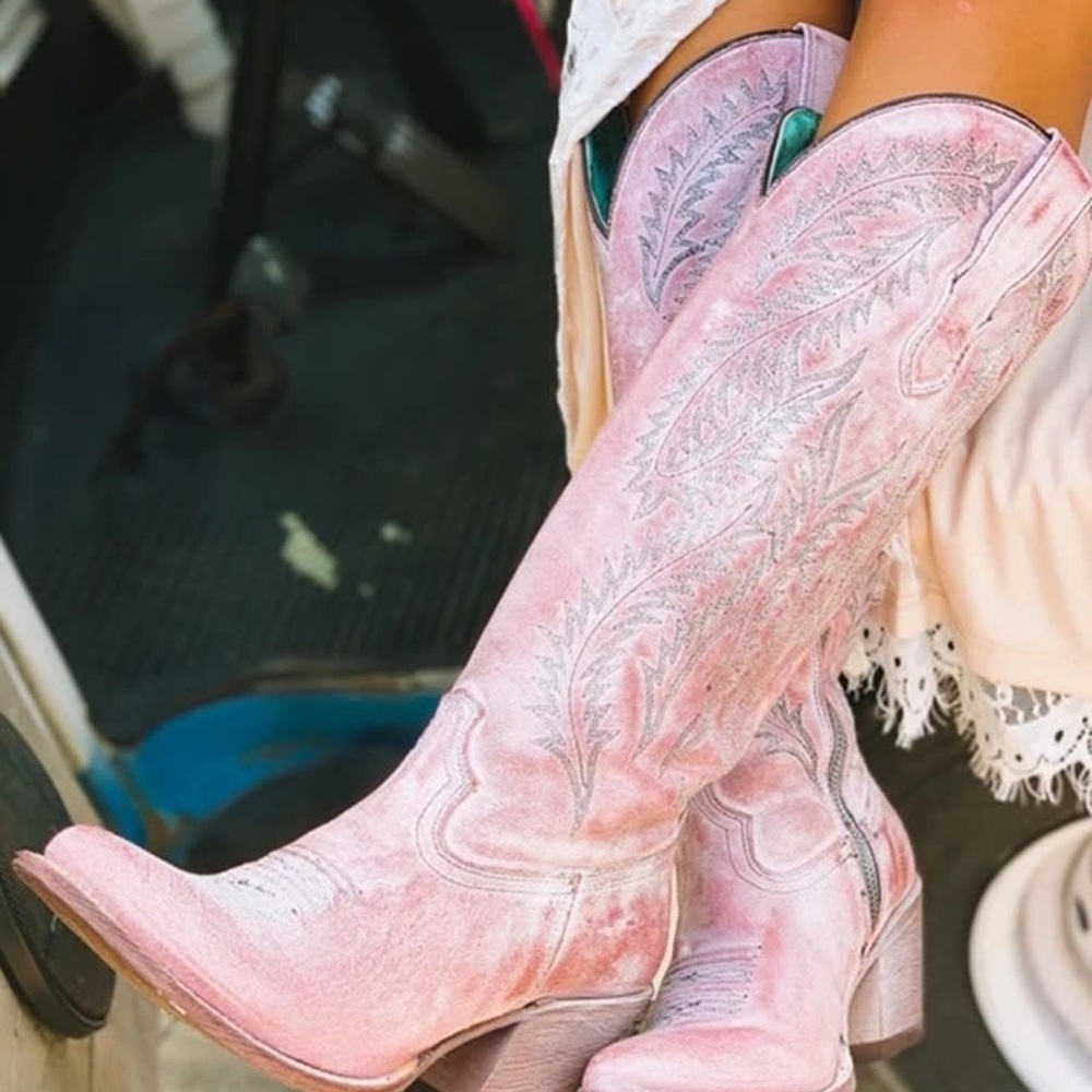 Corral Rose Embroidery Boot
